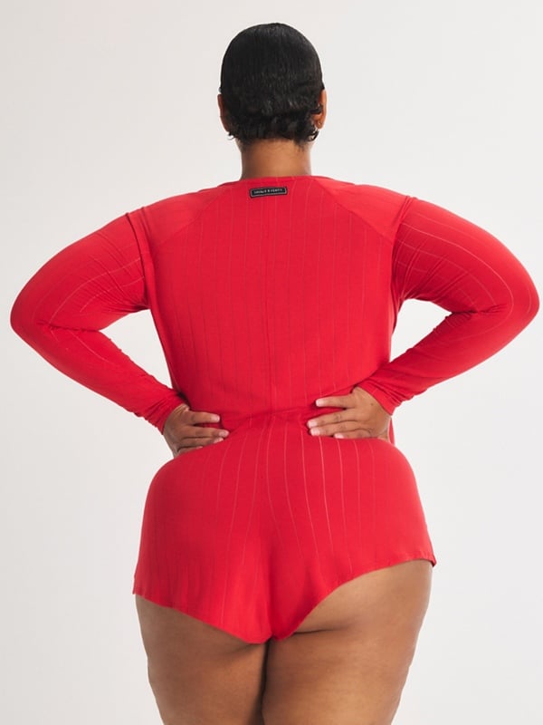 Sleek Stitch Romper 2-Piece Set