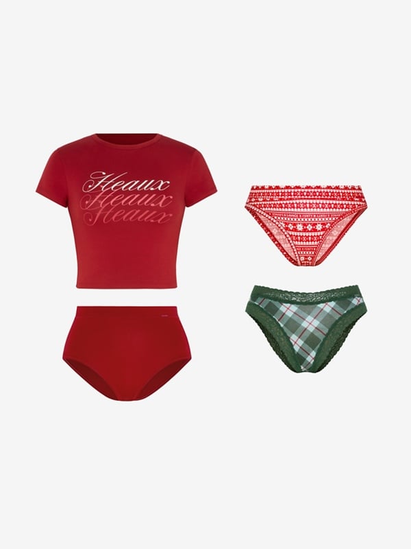 Cotton Essentials Baby Tee Shortie 4-Piece Set