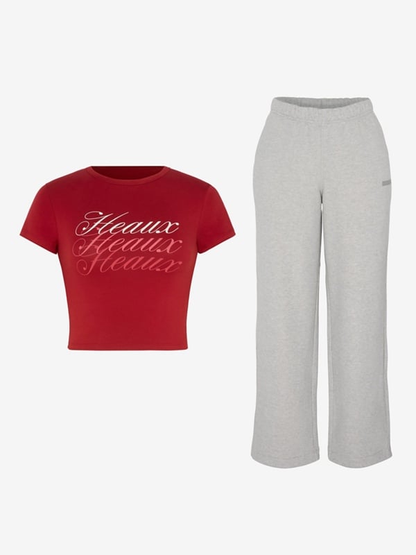 Weekender Fleece Baby Tee 2-Piece Set