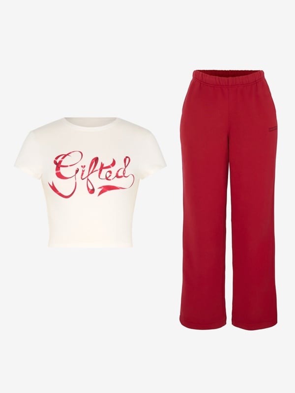 Weekender Fleece Gifted Baby Tee 2-Piece Set