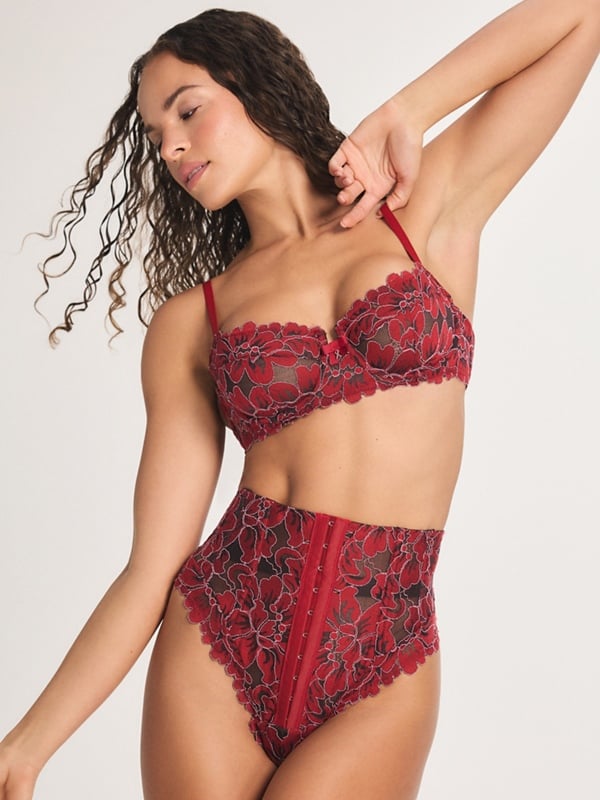 Floral Corded Lace 2-Piece Set