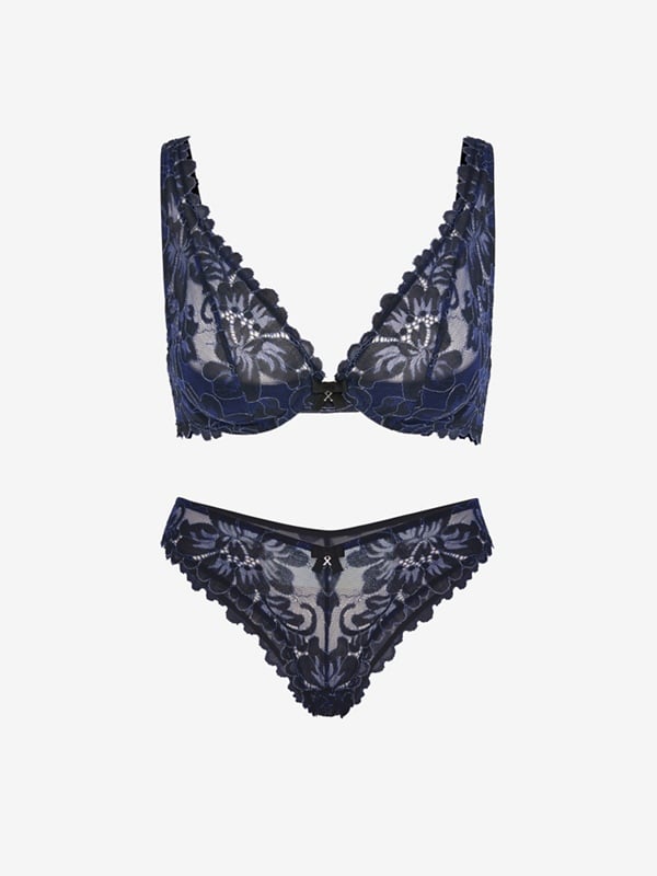 Floral Corded Lace Shimmer 2-Piece Set