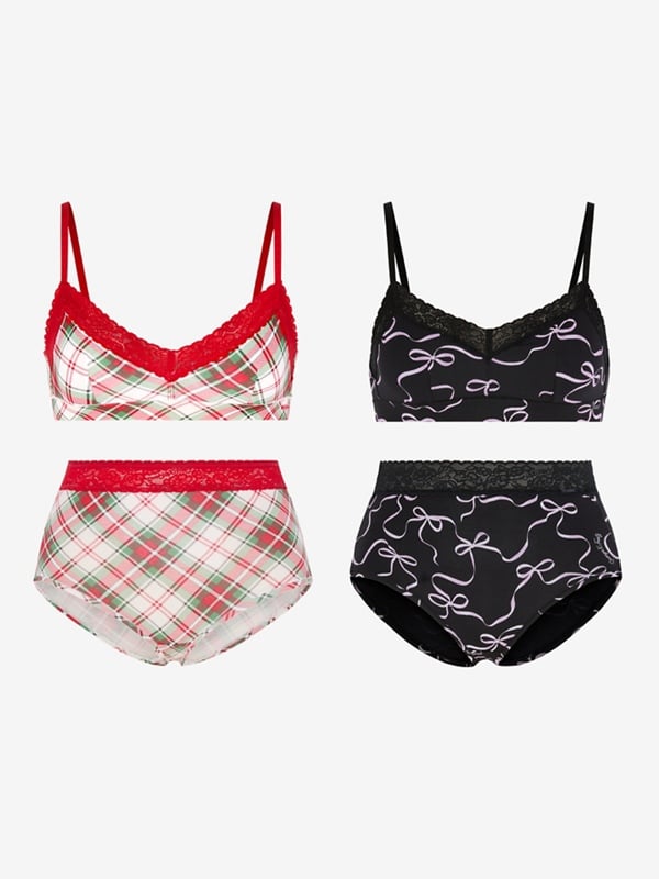 Cotton Essentials Bralette Shortie 4-Piece Set