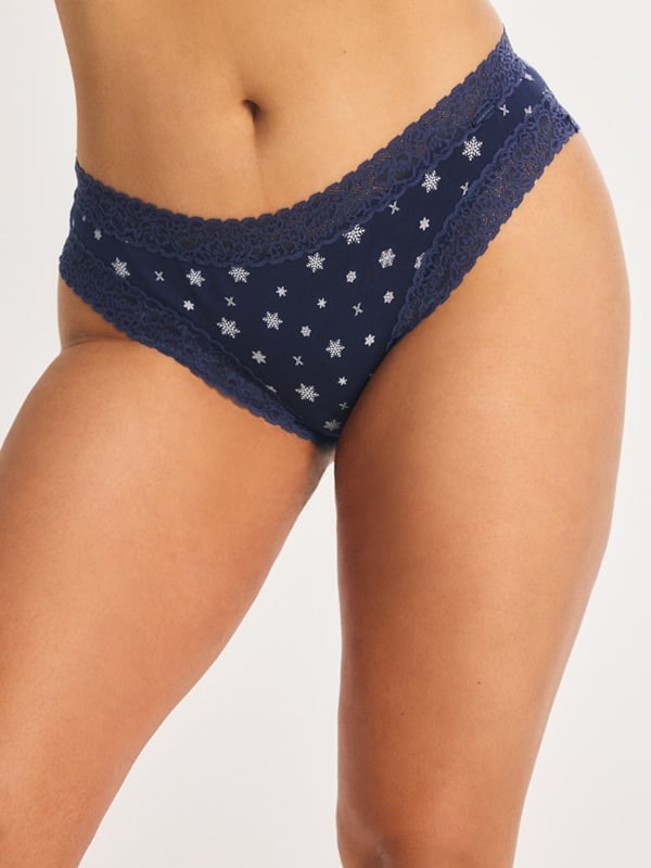 Cotton Essentials Lace-Trim 5-Piece Set