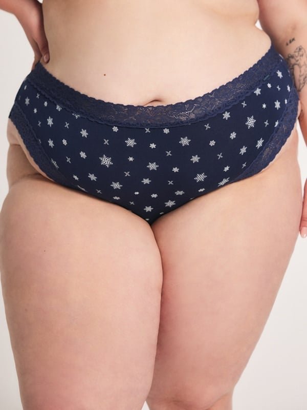 Cotton Essentials Lace-Trim 5-Piece Set