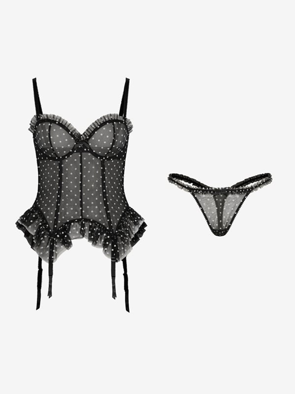 On the Dot Corset 2-Piece Set