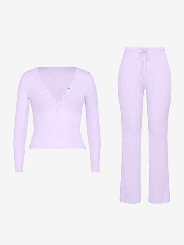 Modal Dreams Henley & Pant 2-Piece Set