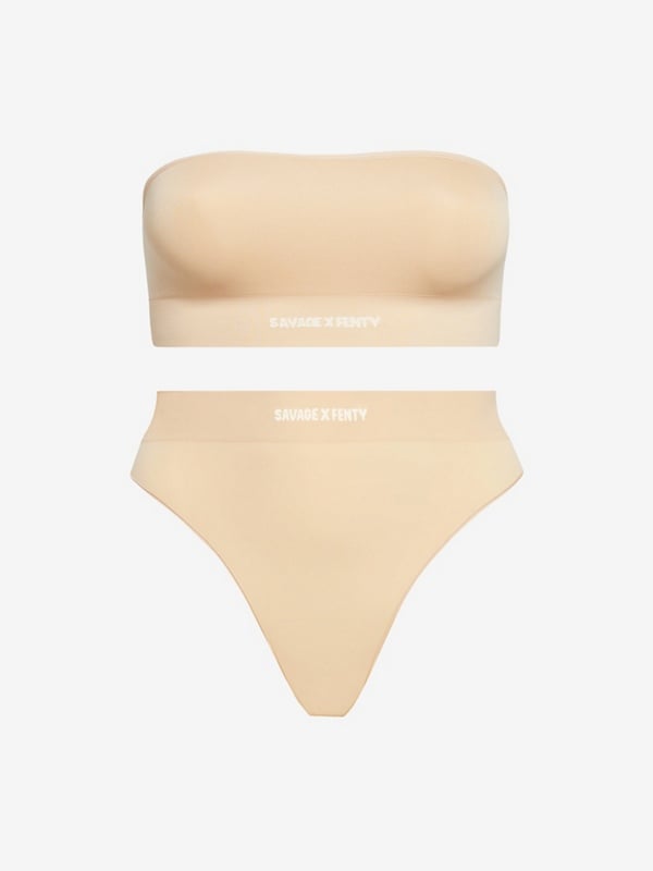Seamless Bandeau & Thong 2-Piece Set