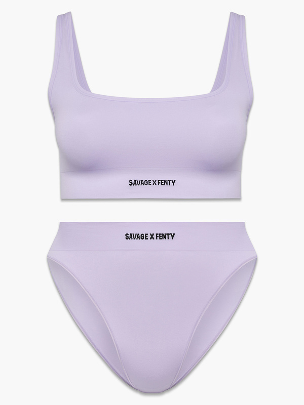 SAVAGE X FENTY Flock U Up Lace Bralette, Rihanna's Dreamy New Savage x  Fenty Collection Comes in a Rainbow Ombré Star Print