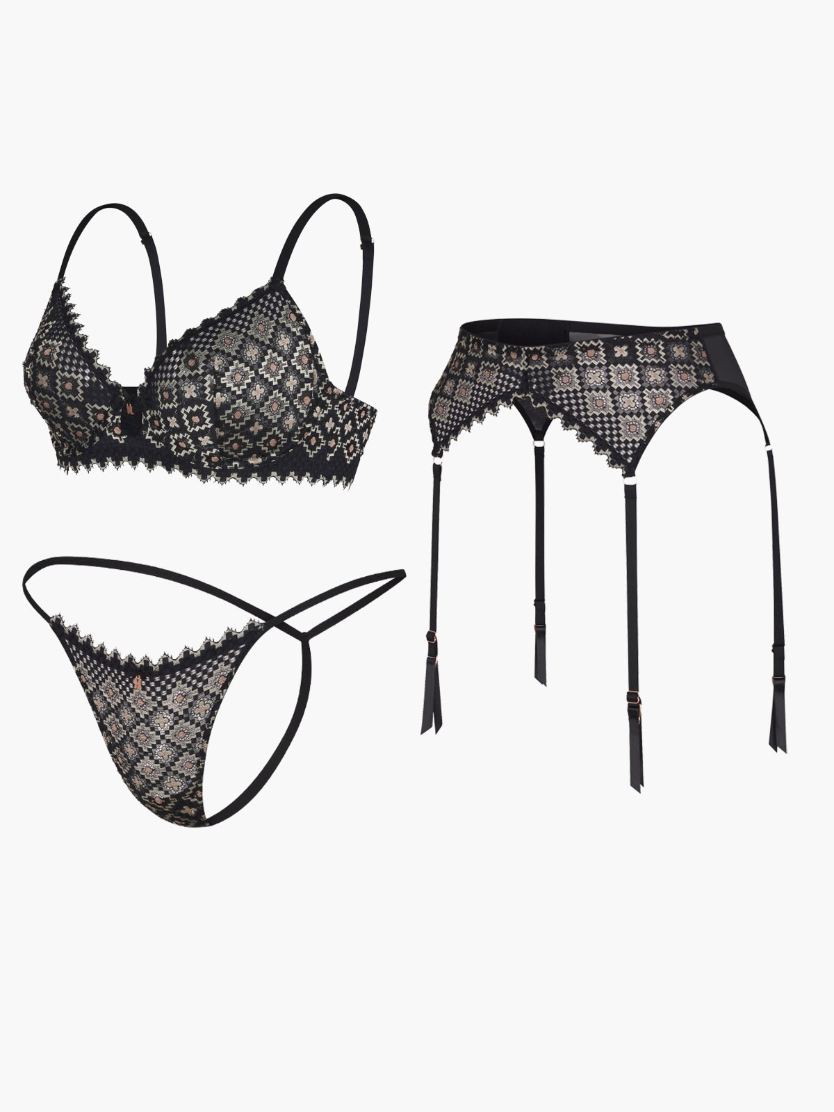 Foulard Lace 3-Piece Set