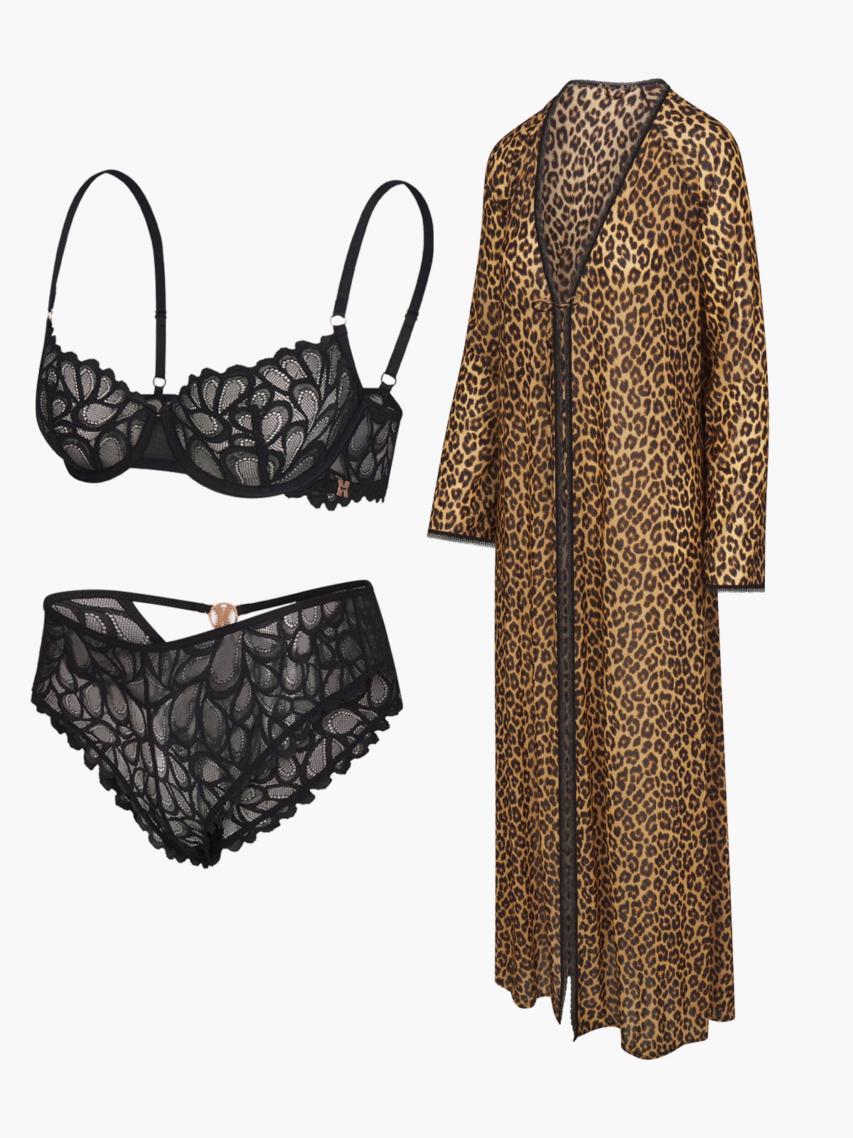 On The Prowl Robe 3-Piece Set