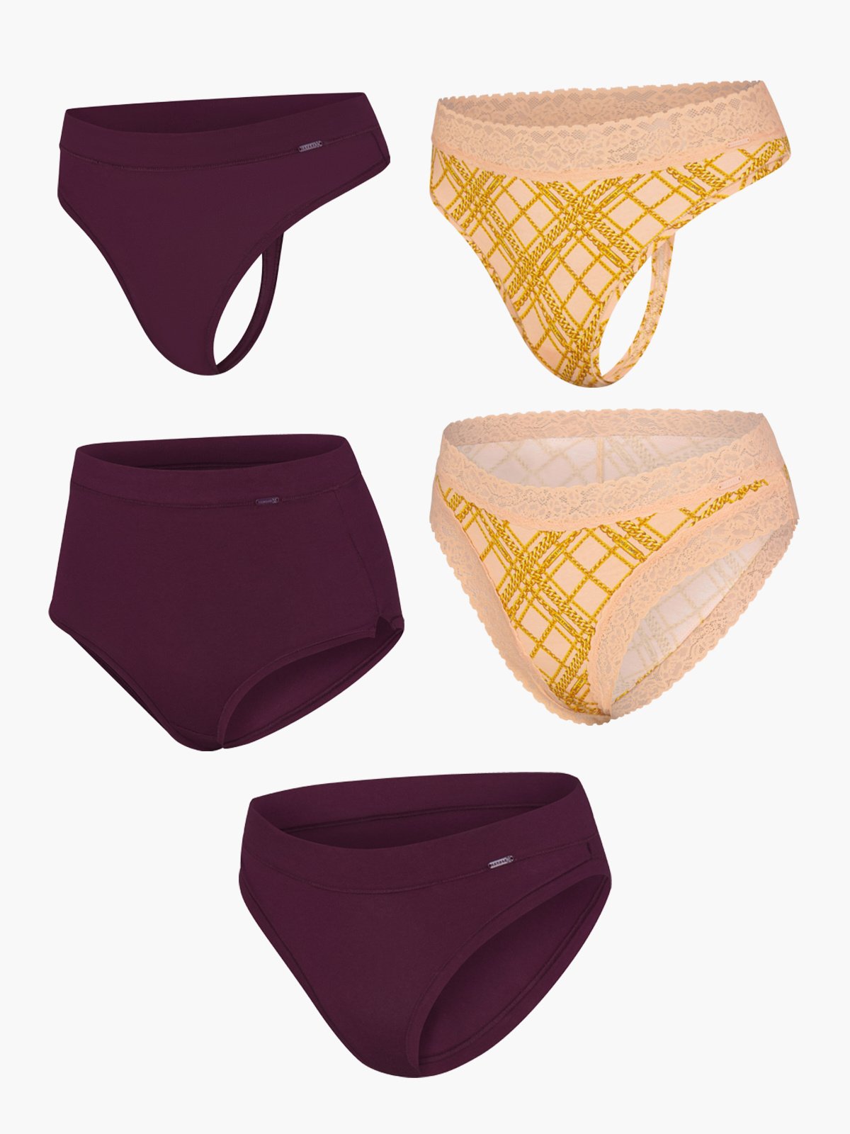 Cotton Panties 5-Piece Set