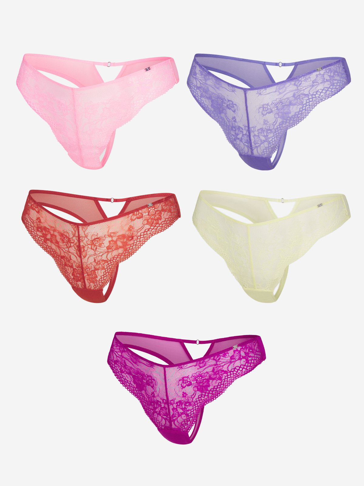 Top Drawer Lace Thong 5-Piece Set