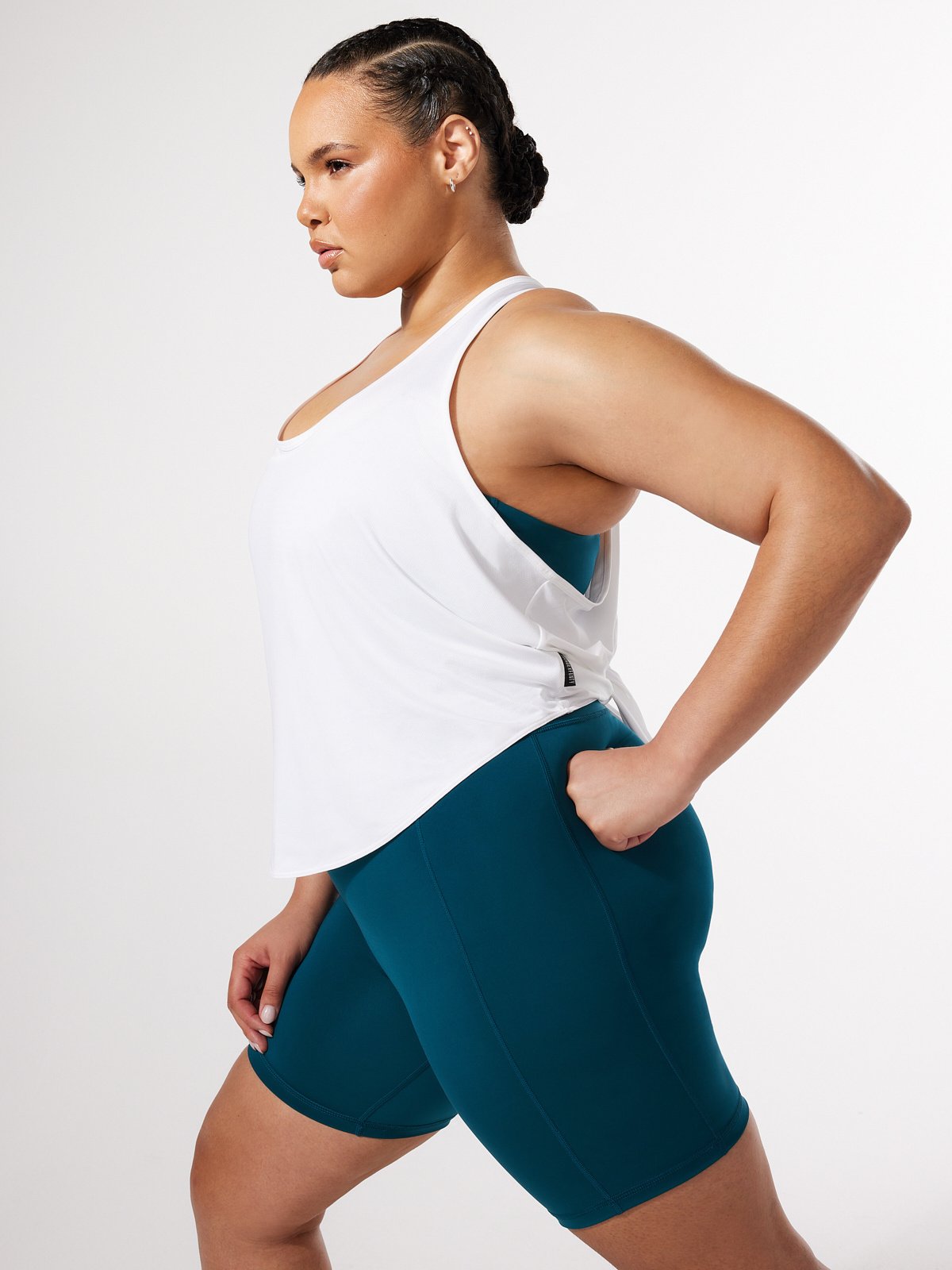 Light Layer Open-Back Tank in White | SAVAGE X FENTY