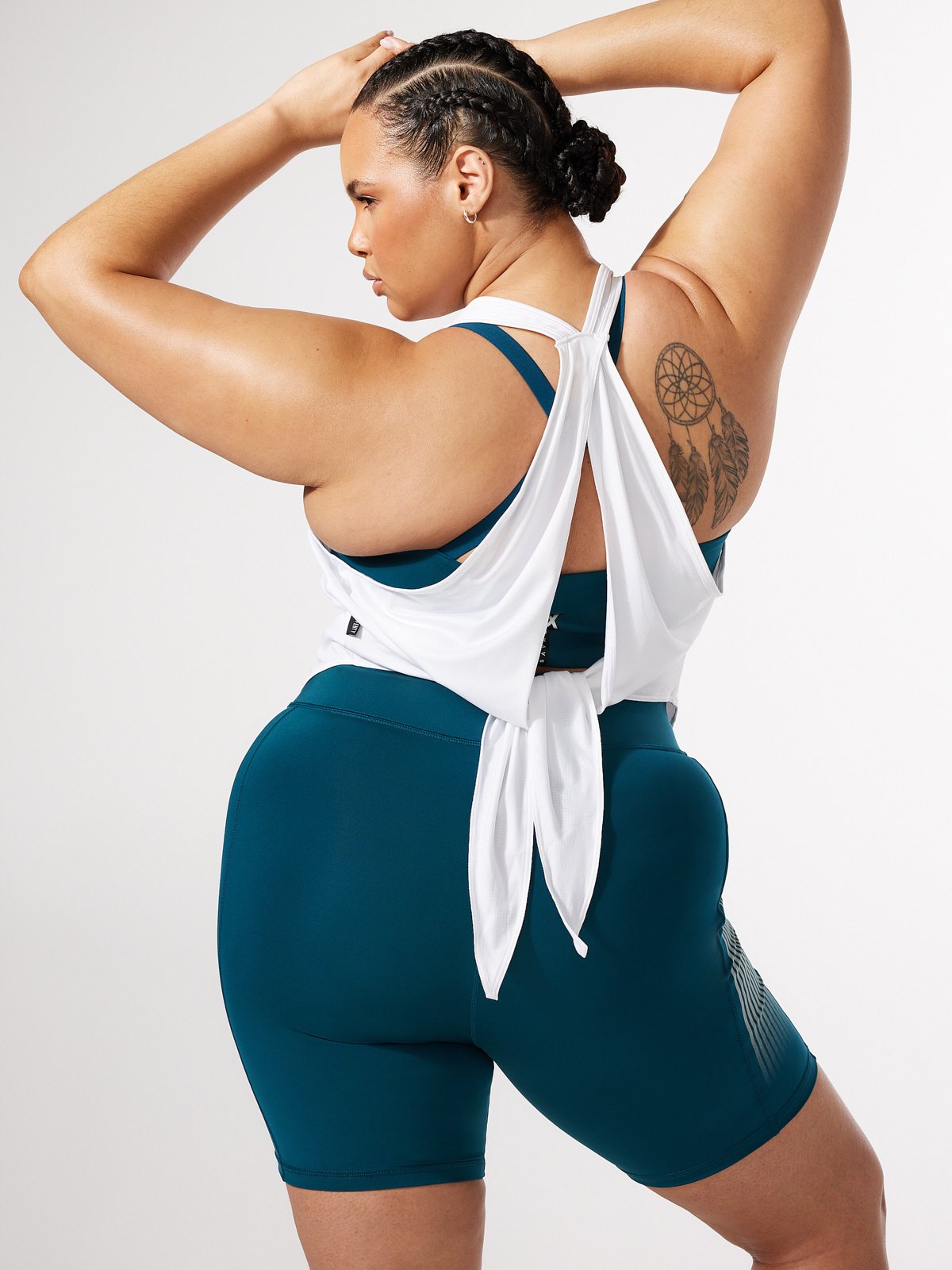 Light Layer Open-Back Tank in White | SAVAGE X FENTY