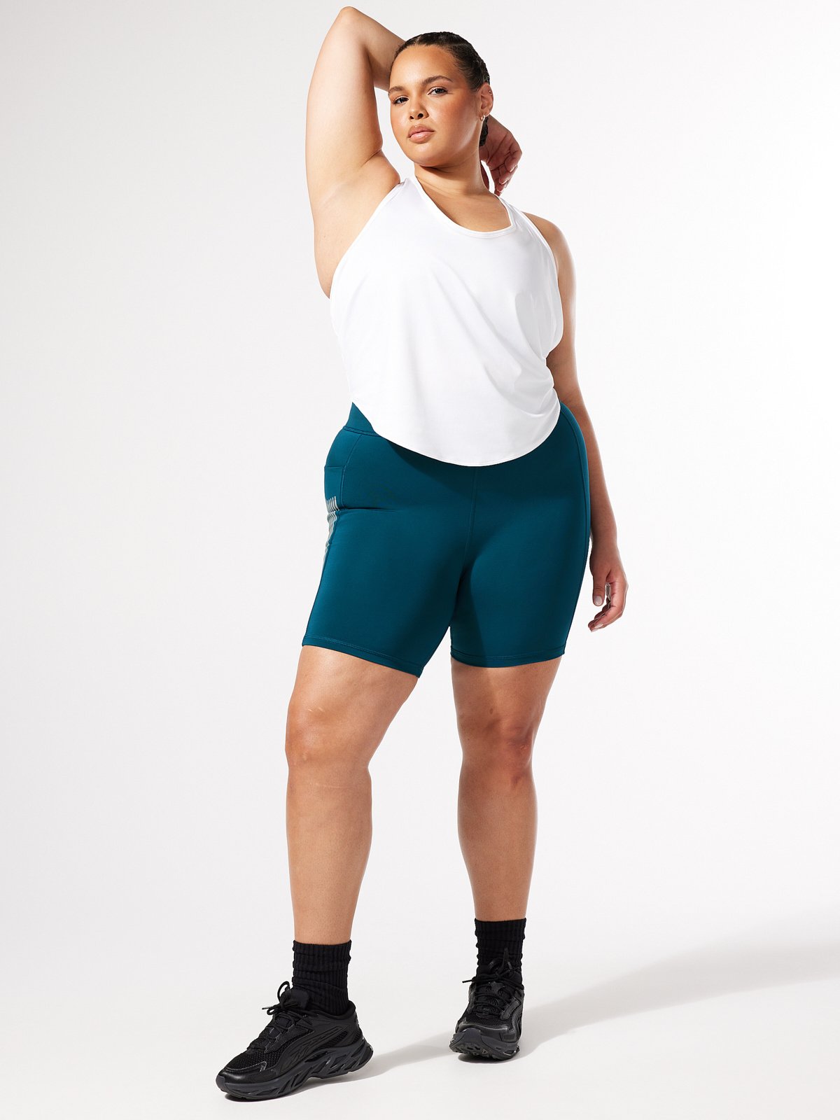 Light Layer Open-Back Tank in White | SAVAGE X FENTY