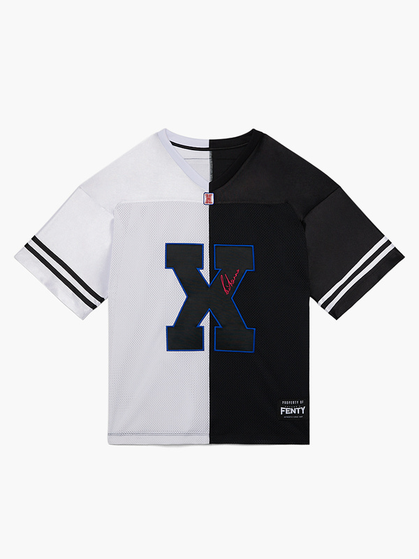 Limited-Edition LVII Two-Tone Varsity Jersey in Black & Multi | SAVAGE ...