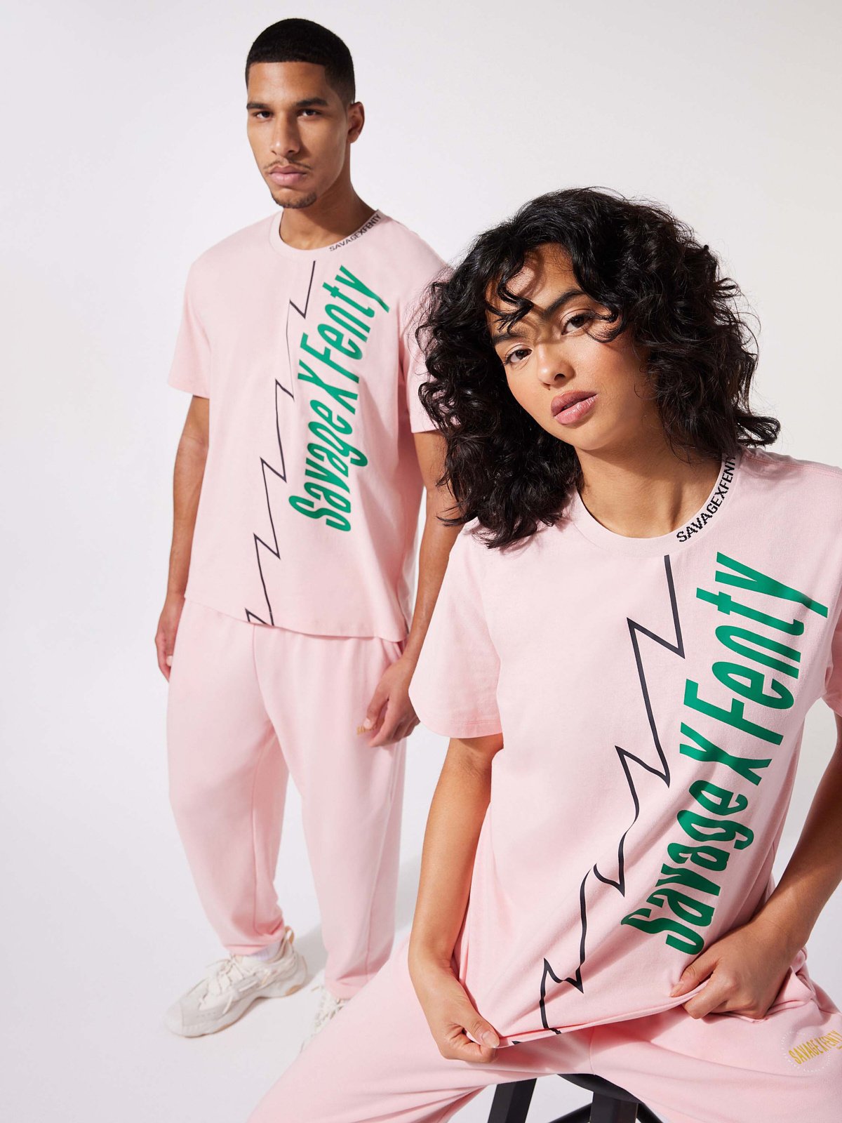 Sexties Graphic Tee in Multi & Pink | SAVAGE X FENTY