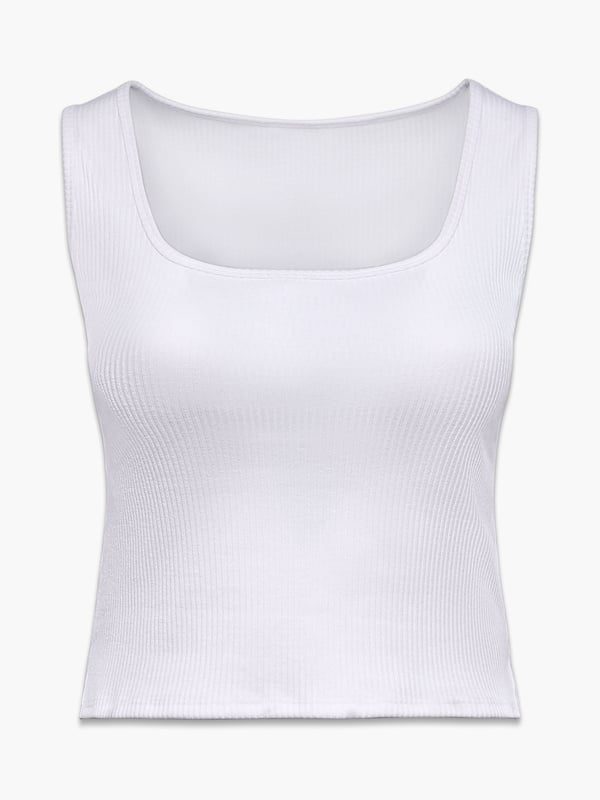 Essential Heavy Rib Square-Neck Tank