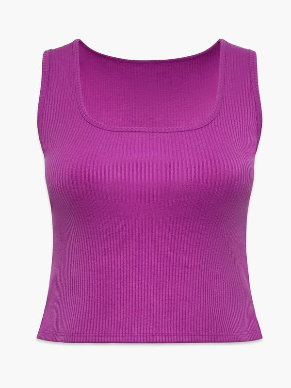 Essential Heavy Rib Square-Neck Tank