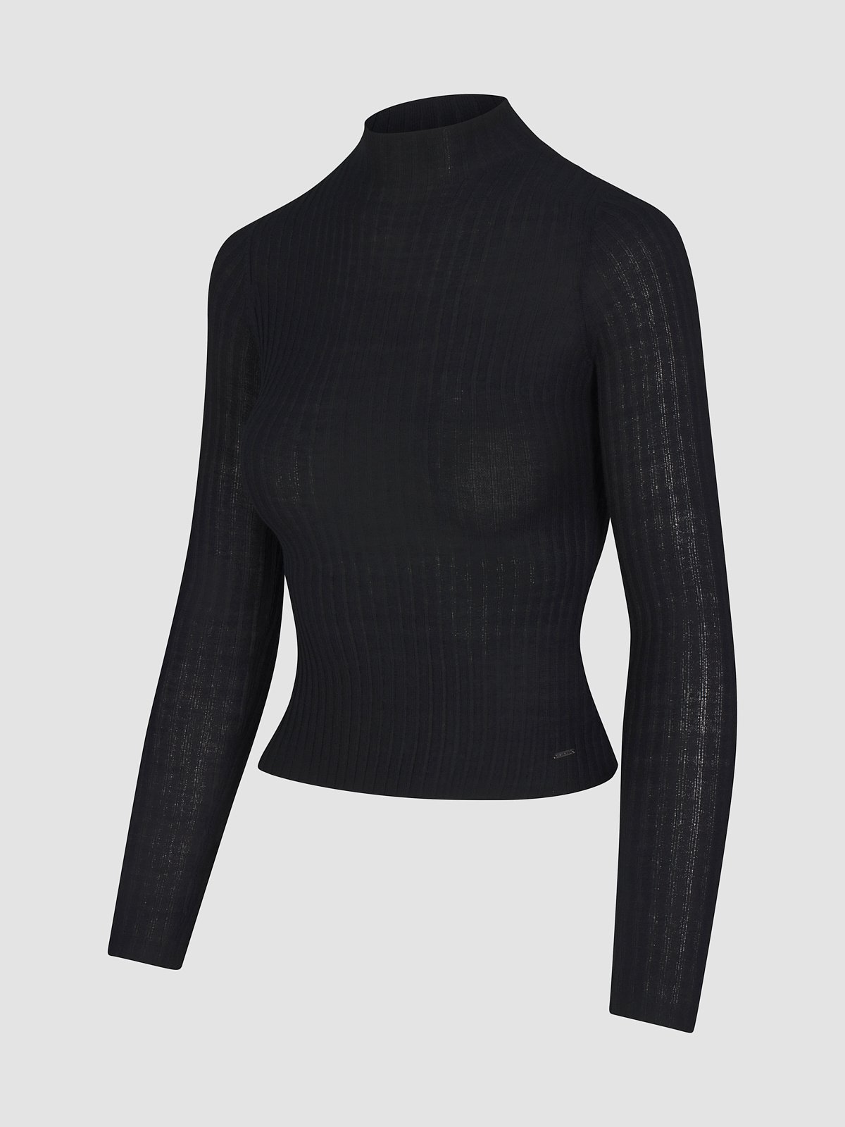 Sheerenity Mock-Neck Sweater