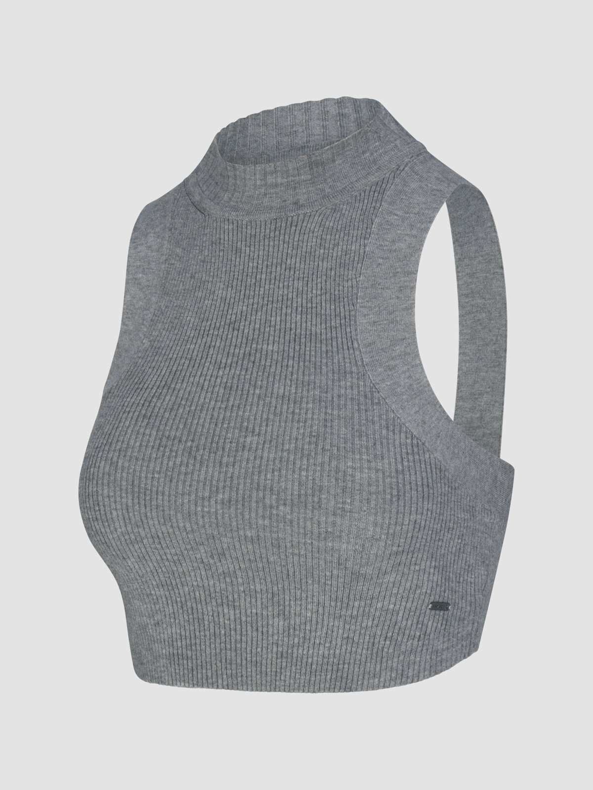 Très Soft Mock-Neck Sweater Crop Top