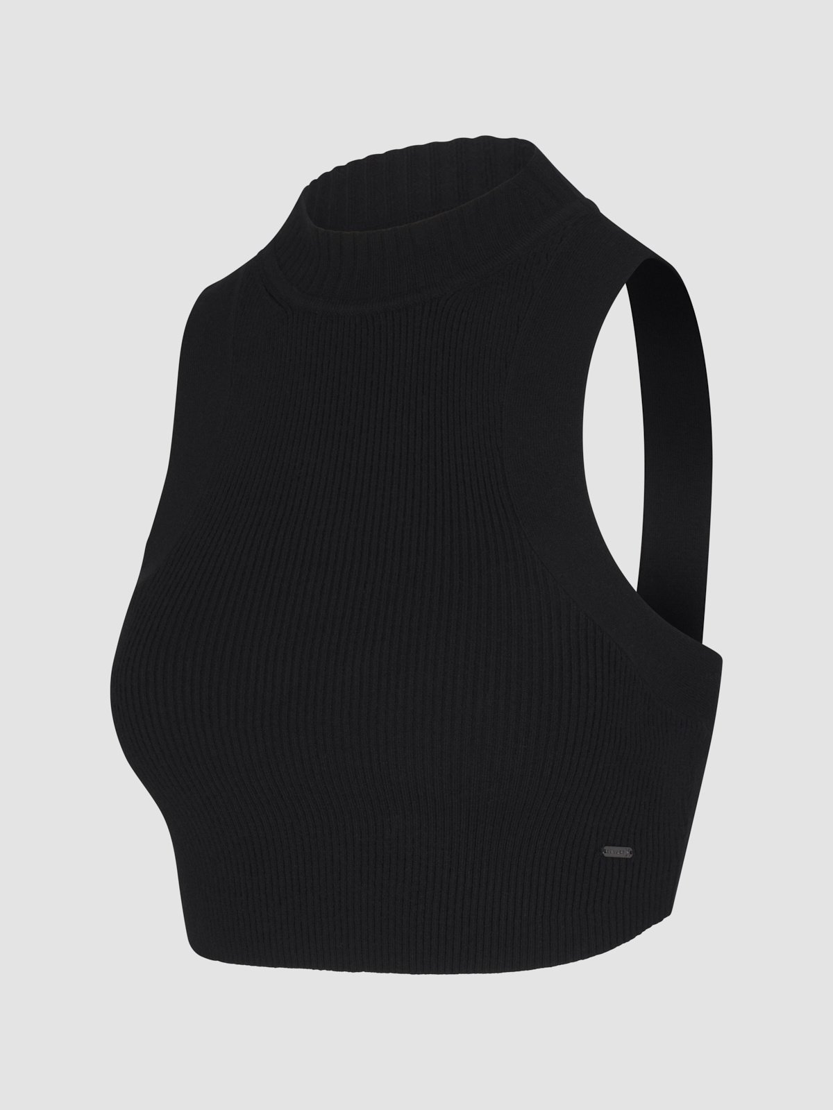 Très Soft Mock-Neck Sweater Crop Top