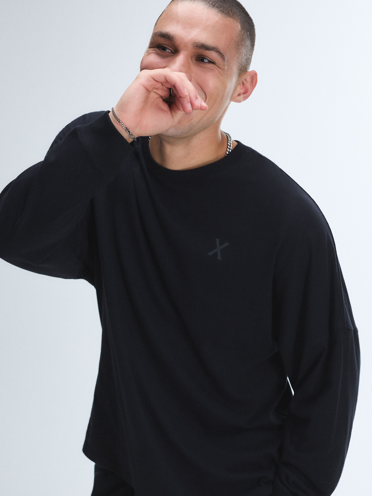 Jersey Long Sleeve Tee in Black | SAVAGE X FENTY