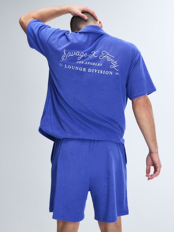 Terry Ease Button-Up Shirt