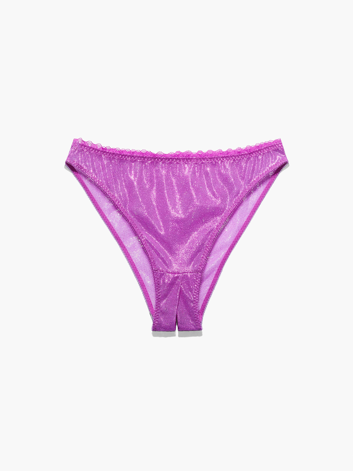 Mesh Crotchless High-Leg Bikini in Purple | SAVAGE X FENTY