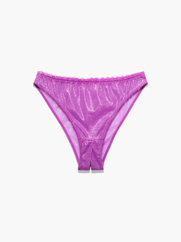 Mesh Crotchless High Leg Bikini In Purple SAVAGE X FENTY Germany