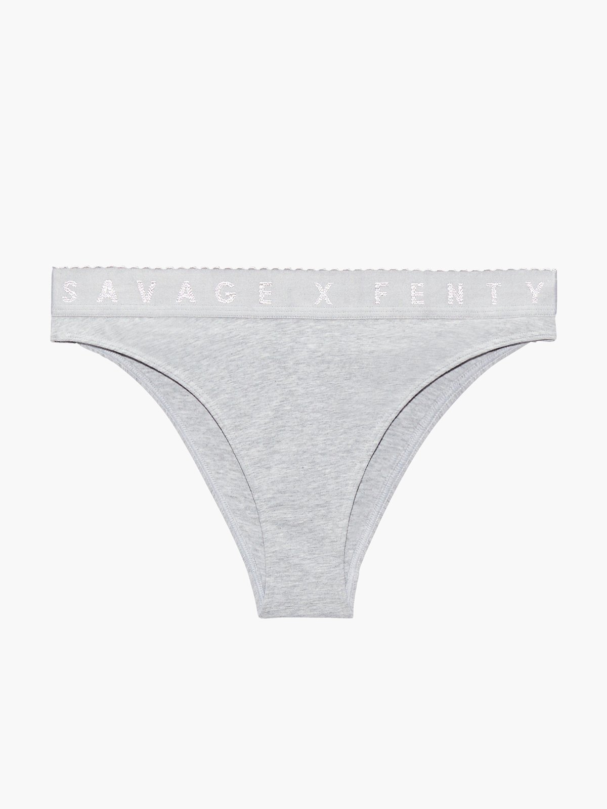 Savage X Cotton High-Leg Bikini Panty in Grey | SAVAGE X FENTY