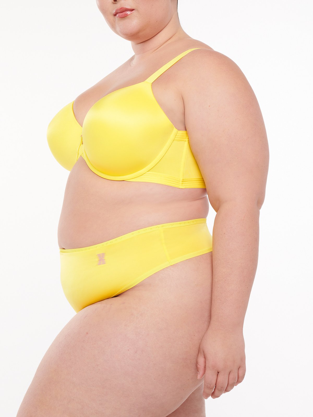 Core Microfiber Thong with Logo Waistband in Yellow | SAVAGE X FENTY