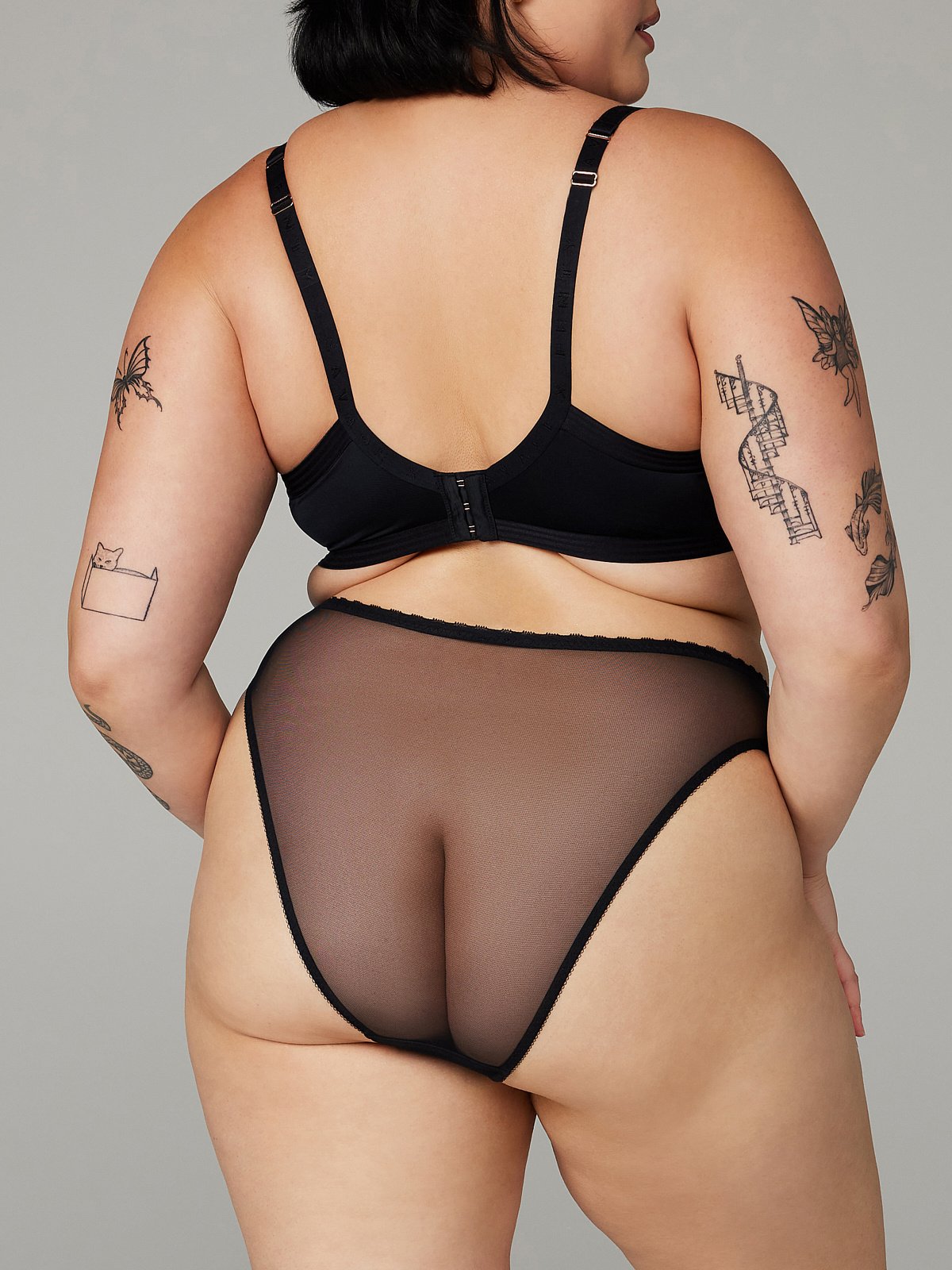 Crotchless Lace-Trim Cheeky Panty