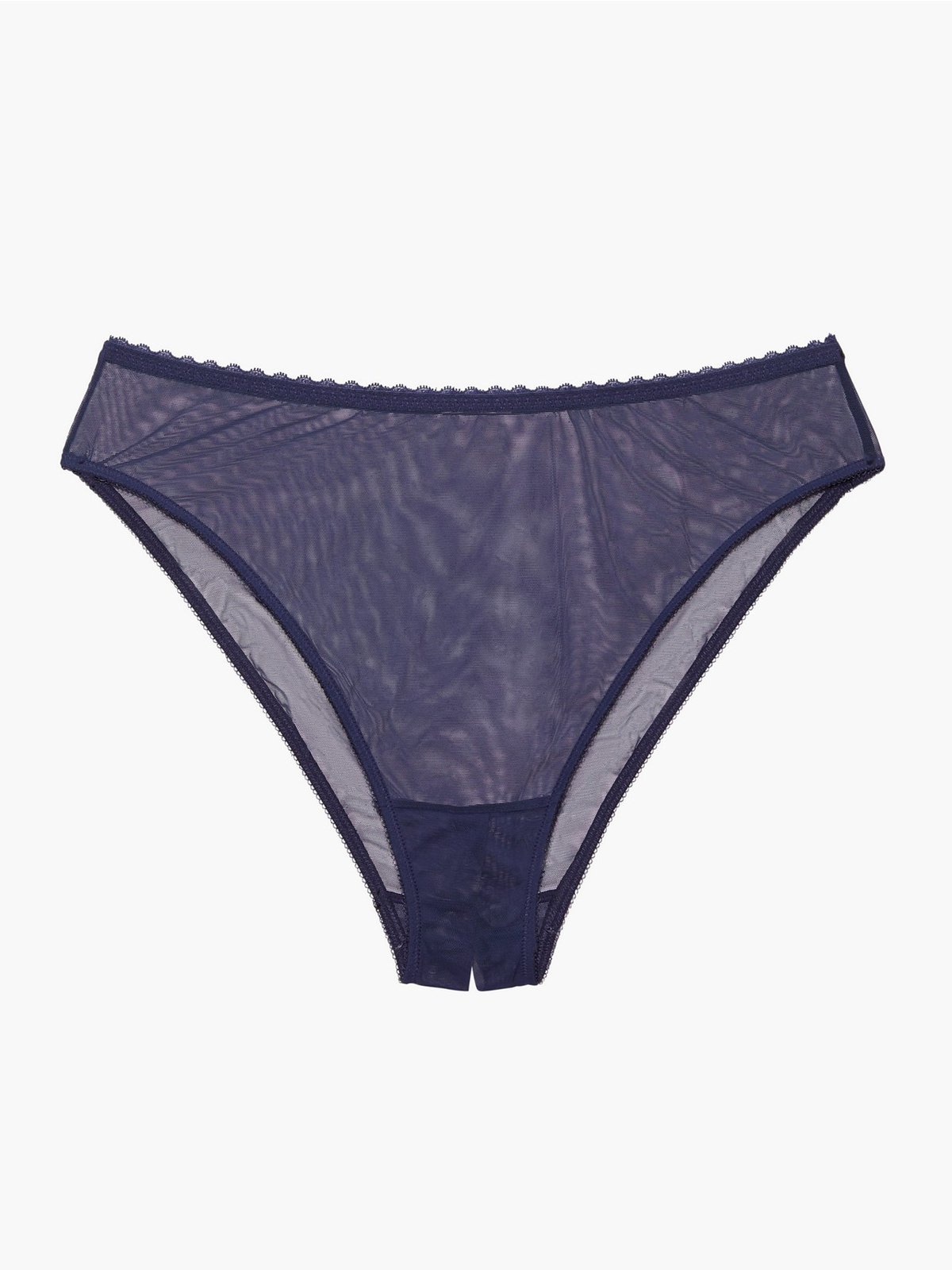 Mesh Crotchless High-Leg Bikini in Blue | SAVAGE X FENTY