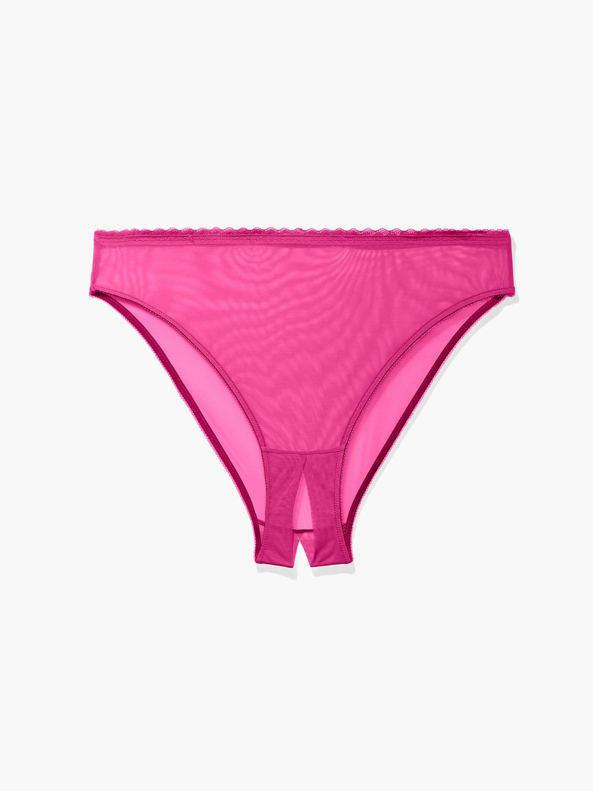 Mesh Crotchless High-Leg Bikini in Pink | SAVAGE X FENTY