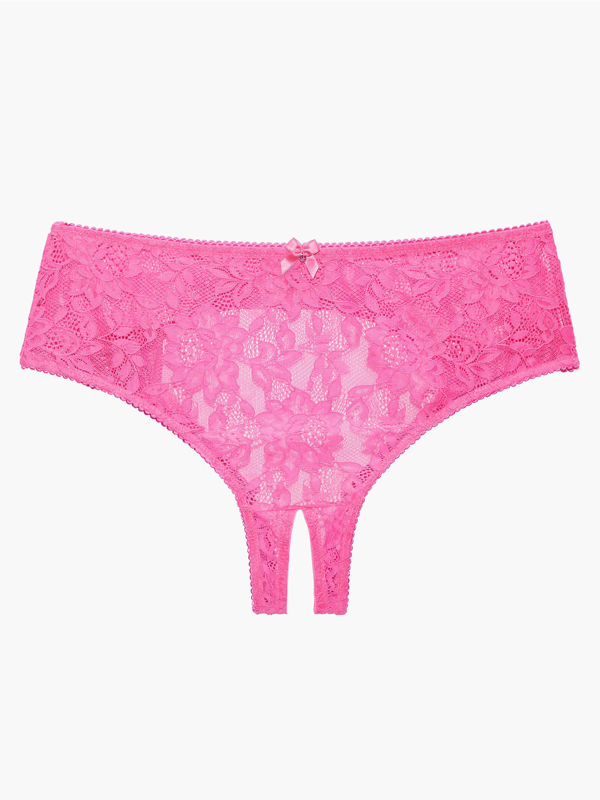 Lovelace Open Back Crotchless Bikini In Pink Savage X Fenty Uk United