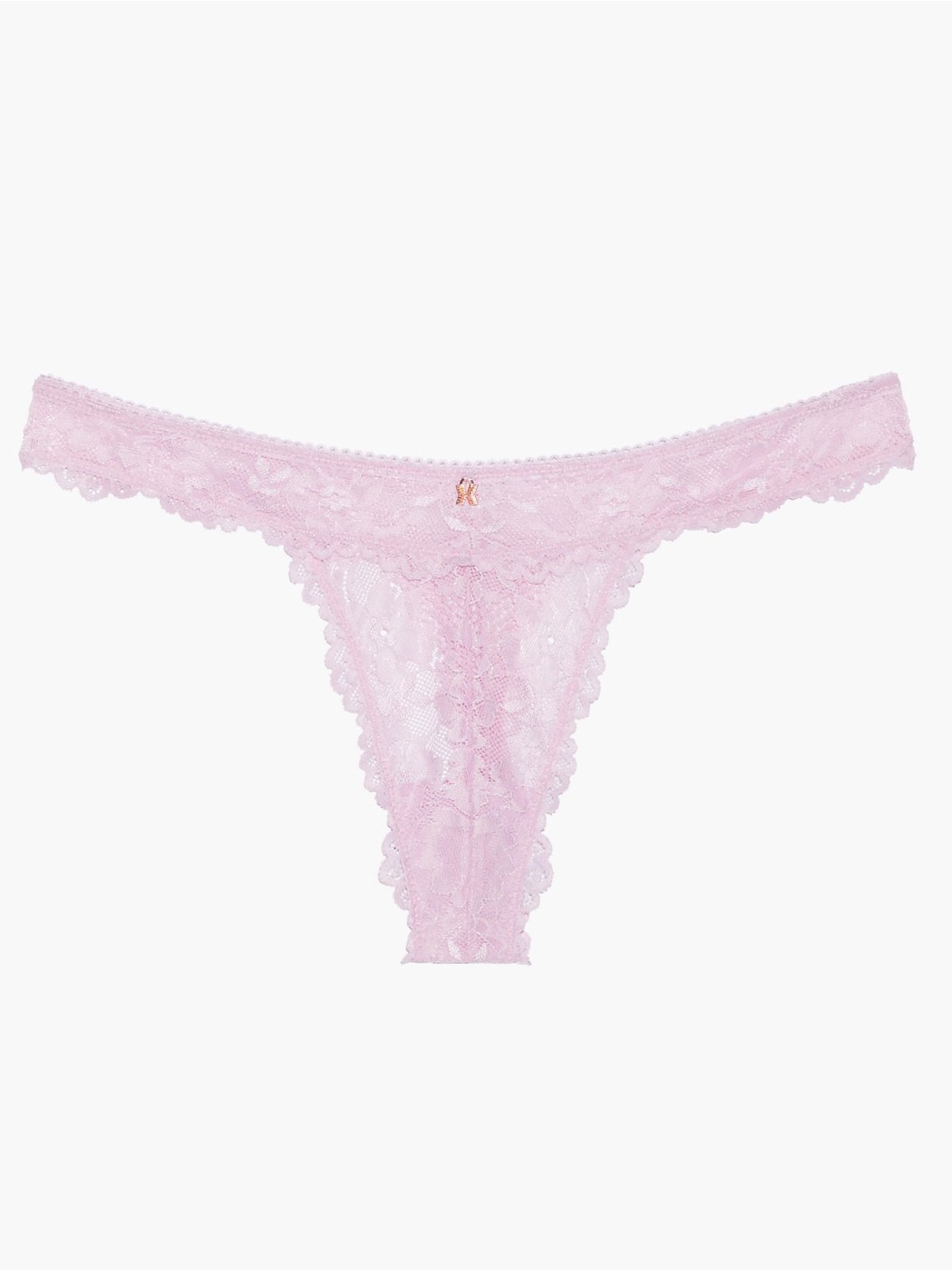  Pink Mesh & Lace With Satin Bow Thong - Knickers : Clothing,  Shoes & Jewelry