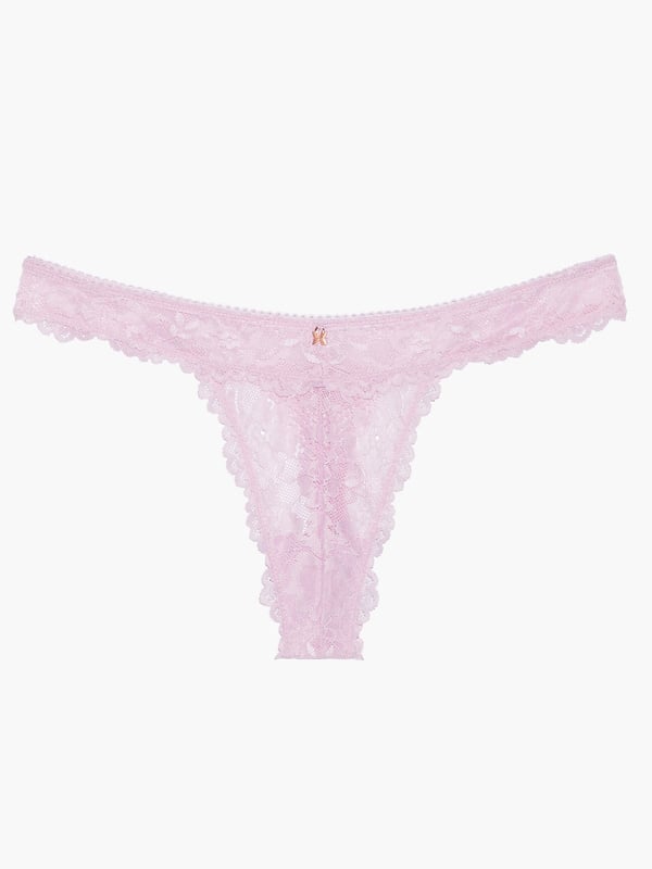 Savage X Fenty Floral Lace Thong Perizoma Donna