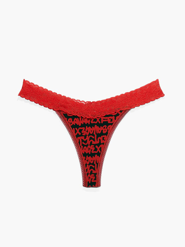 Cotton Essentials Thong in Red | SAVAGE X FENTY