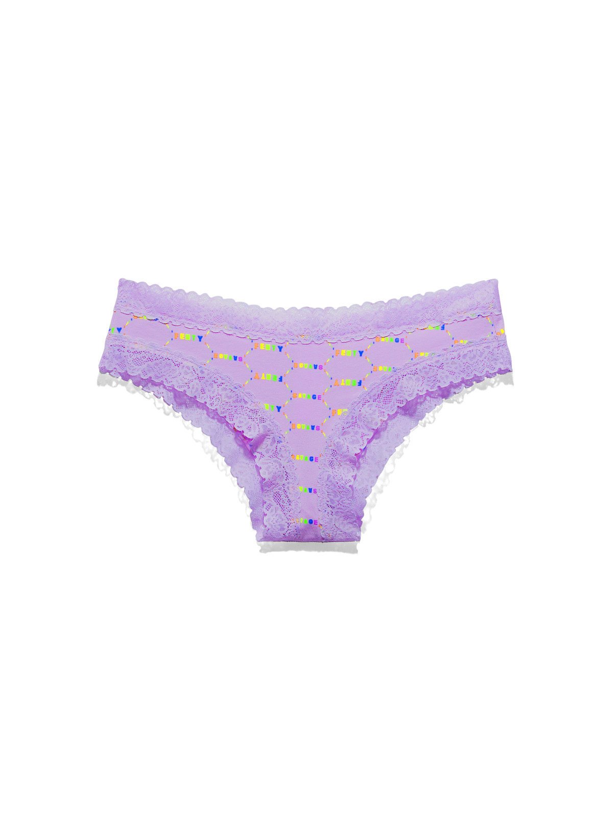 Women's Lace And Mesh Cheeky Underwear - Auden™ Lilac Purple M