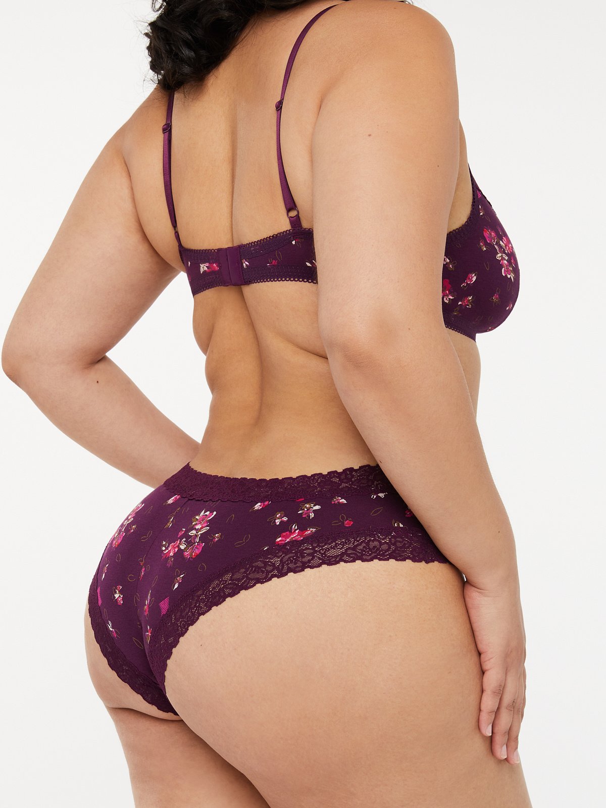 Cotton Essentials Cheeky Panty in Purple