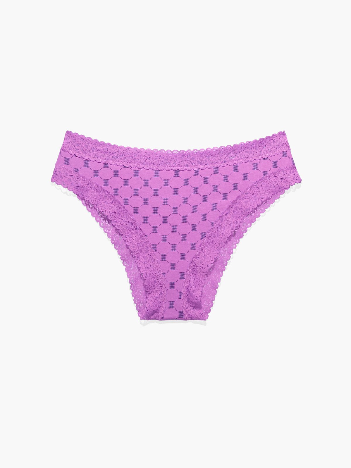 QTBIUQ Women Cutut Lace Underwear Briefs Panties FloralHollow Out Lingerie  Underpants(Purple,M)