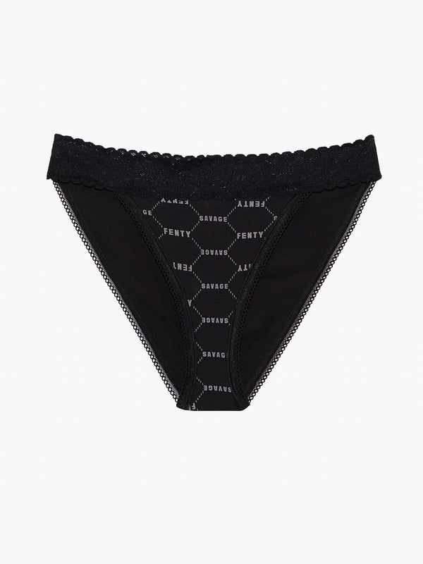 3-pack lace-trimmed bikini briefs - Black - Ladies