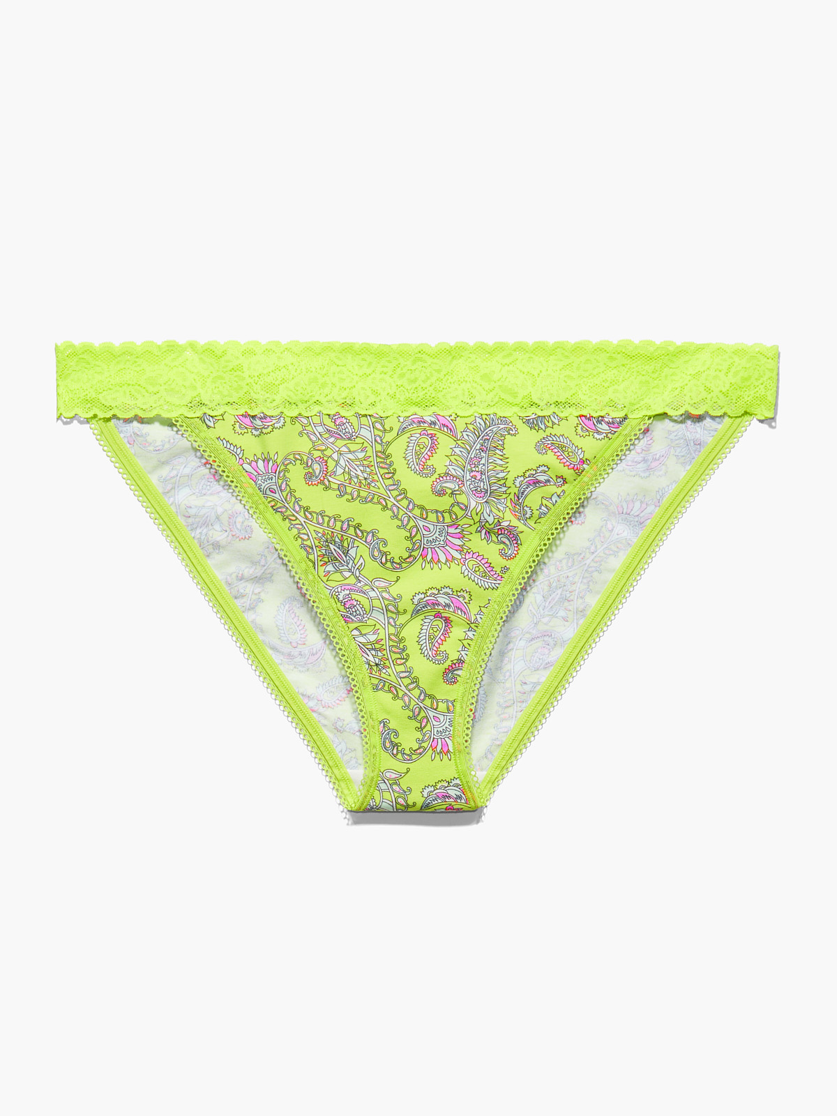 Essentials Women's Cotton Bikini Brief Underwear, Pack of 10, Green,  Botanical Floral, X-Small