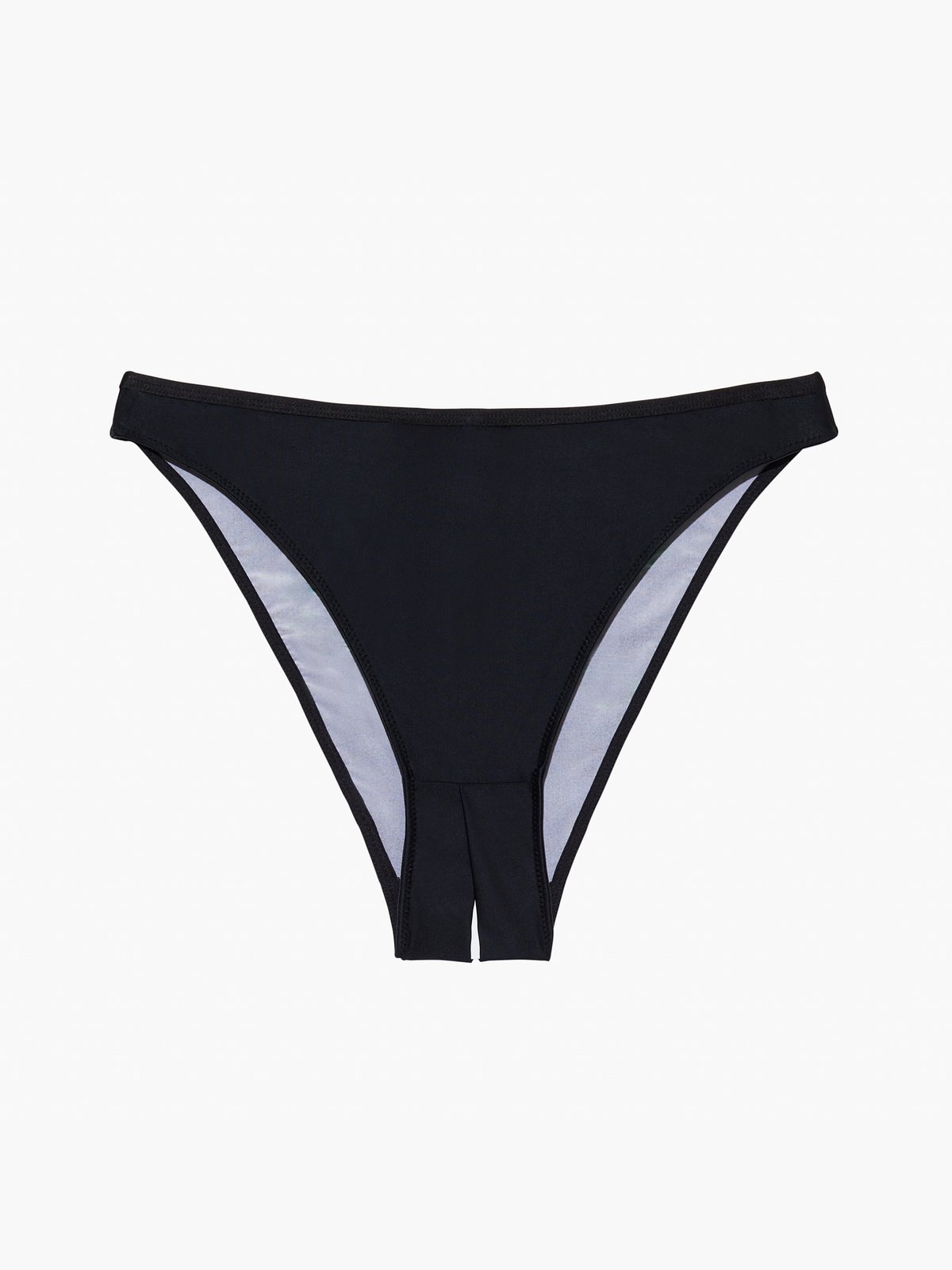 Garden of Eden Crotchless High Leg Bikini in Black | SAVAGE X FENTY