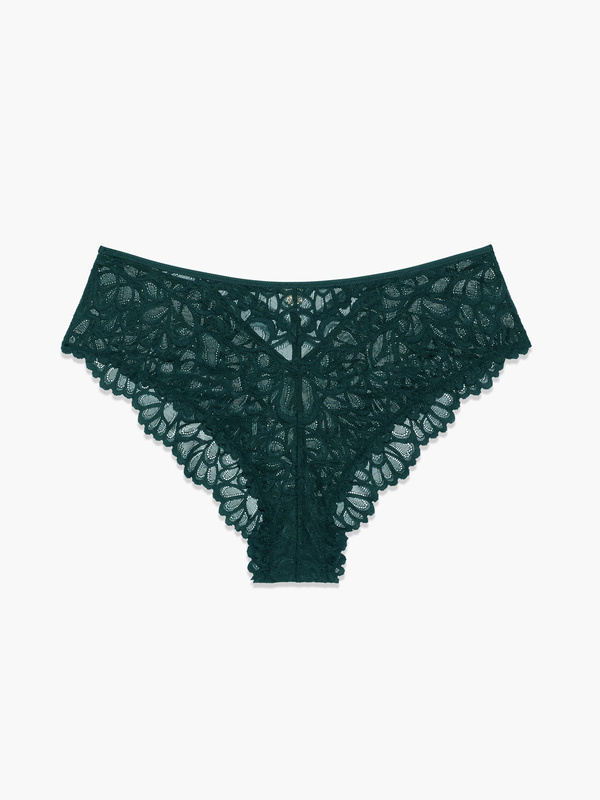 Savage Not Sorry Lace Cheeky Briefs in Green | SAVAGE X FENTY UK United Kingdom
