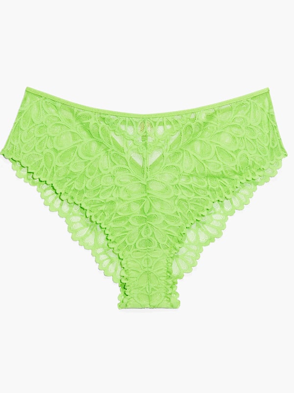 Savage Not Sorry Lace Cheeky Panty in Green | SAVAGE X FENTY