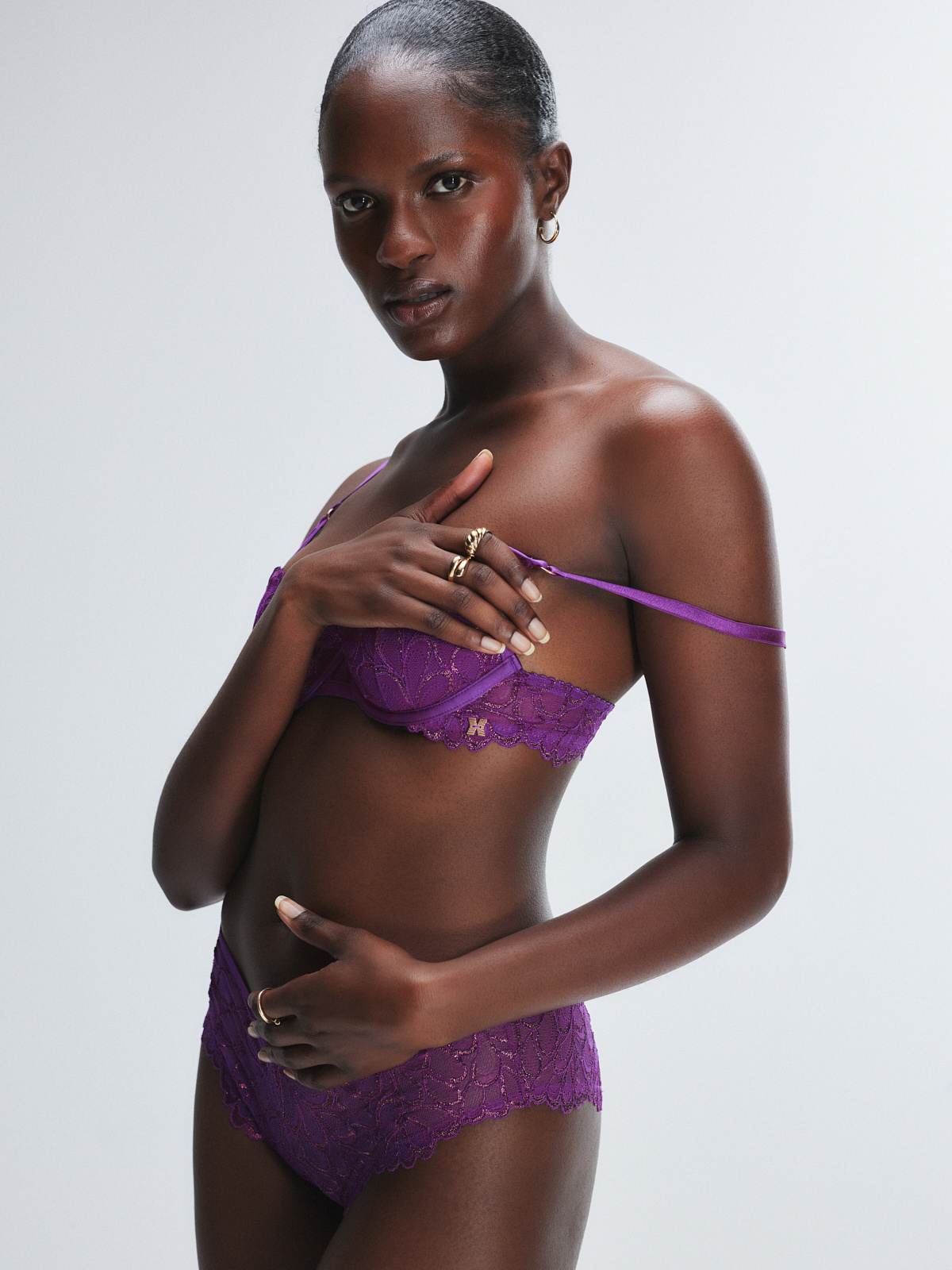 Savage Not Sorry Lace Cheeky Panty in Purple | SAVAGE X FENTY