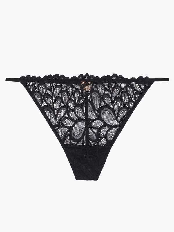 Savage Not Sorry Lace String Thong in Black | SAVAGE X FENTY